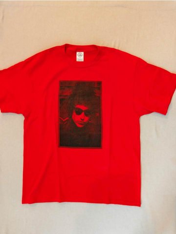 ボブ・ディラン Bob Dylan Tシャツ 1966 L レッド（USED品）画像