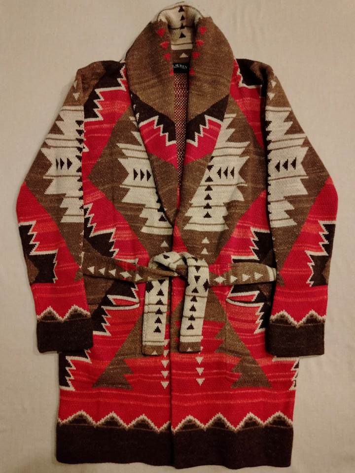 ラルフローレン Lauren ネイティブ ニット ジャケット インディアン セーター カーディガンの画像