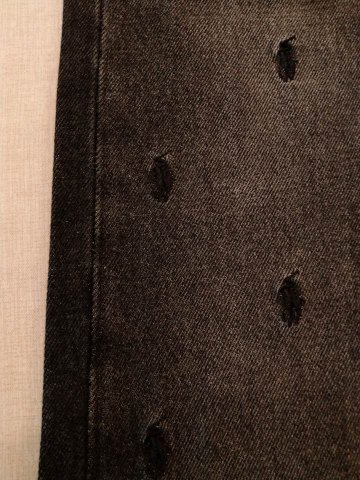 ポロ ラルフローレン 総柄 刺繍 ブラック スリム ストレート ジーンズ VARICK SLIM STRAIGHT画像