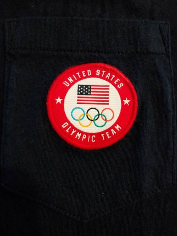 ポロ ラルフローレン Tシャツ 2020年 オリンピック アメリカ 公式 ネイビー 画像