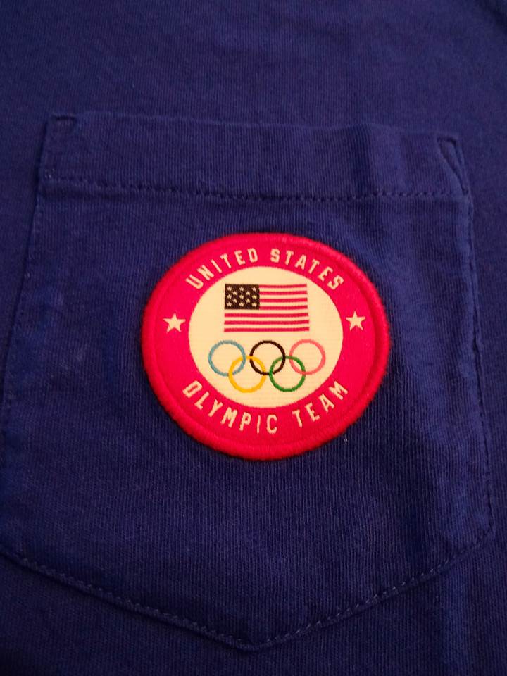 ポロ ラルフローレン Tシャツ オリンピック アメリカ 2020年 公式 ブルー画像