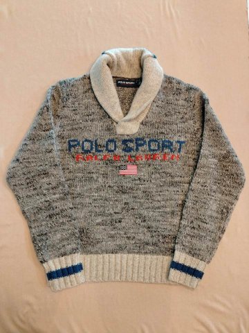 ポロスポーツ ラルフローレン セーター ショールカラー Polo Sport の画像