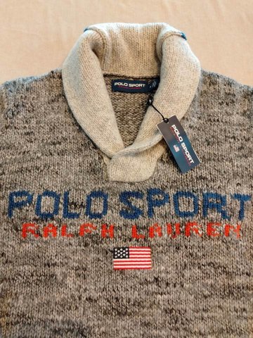 ポロスポーツ ラルフローレン セーター ショールカラー Polo Sport の画像