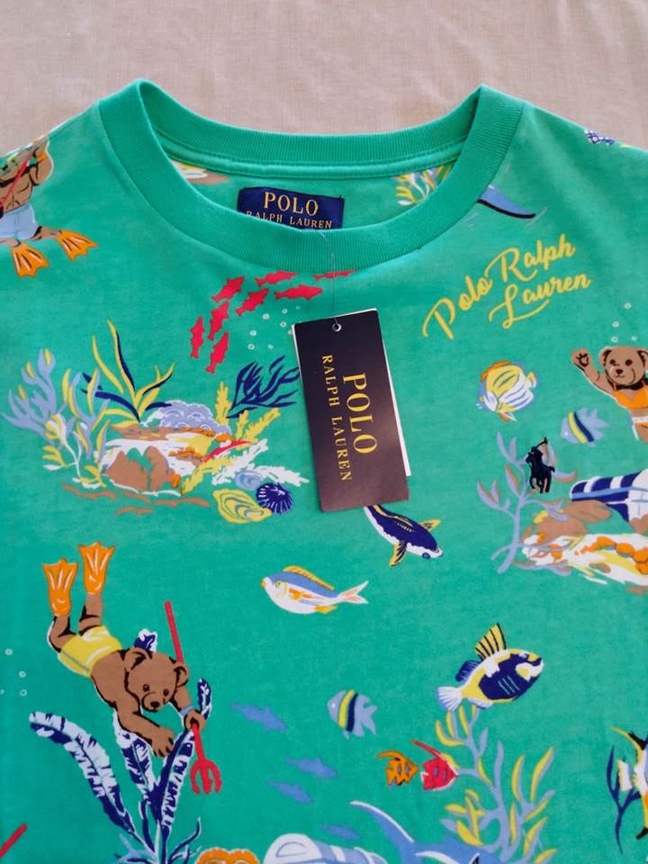 ポロ ラルフローレン Tシャツ ポロベア グリーンの画像