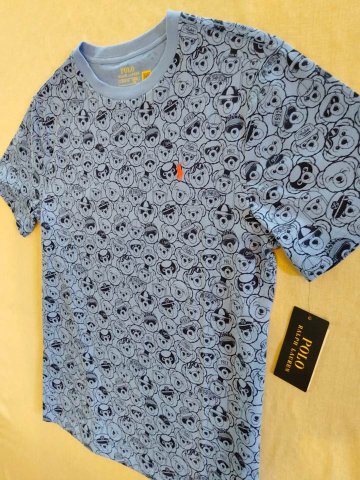 ポロ ラルフローレン Tシャツ ポロベア ブルーの画像