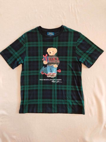 ポロ ラルフローレン Tシャツ ポロベア ブラックウォッチの画像