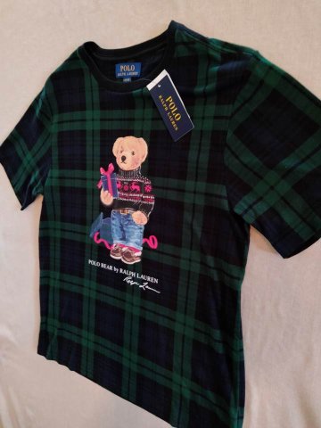 ポロ ラルフローレン Tシャツ ポロベア ブラックウォッチの画像