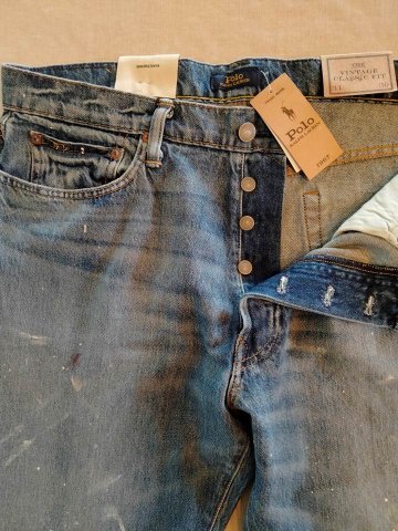 ポロ ラルフローレン ジーンズ ペイント加工 Classic fitの画像