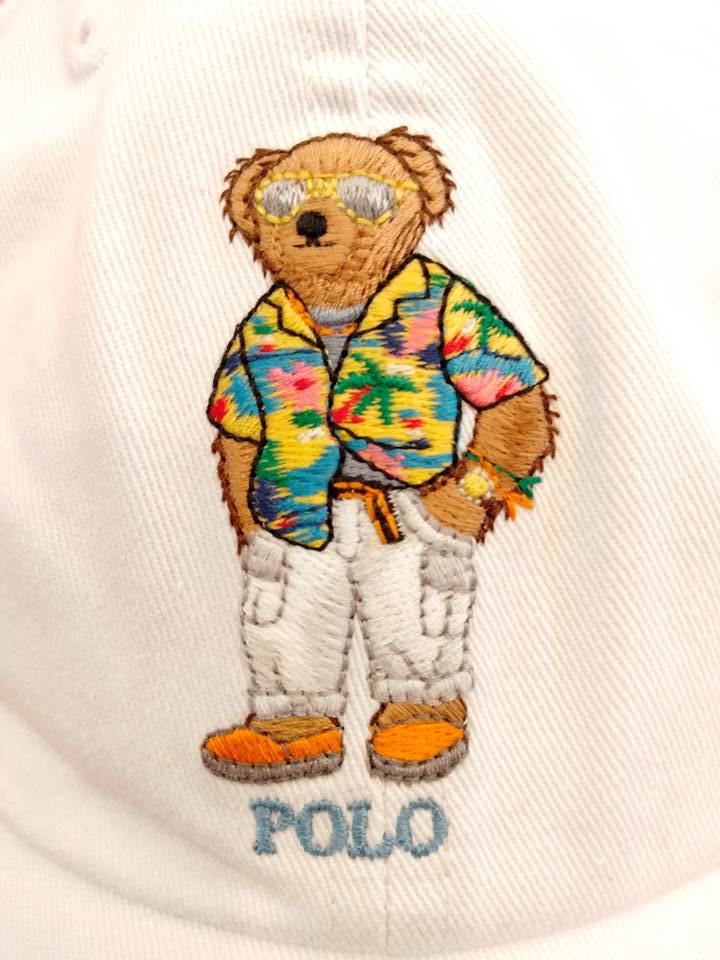 ポロ ラルフローレン キャップ ポロベア ホワイトの画像