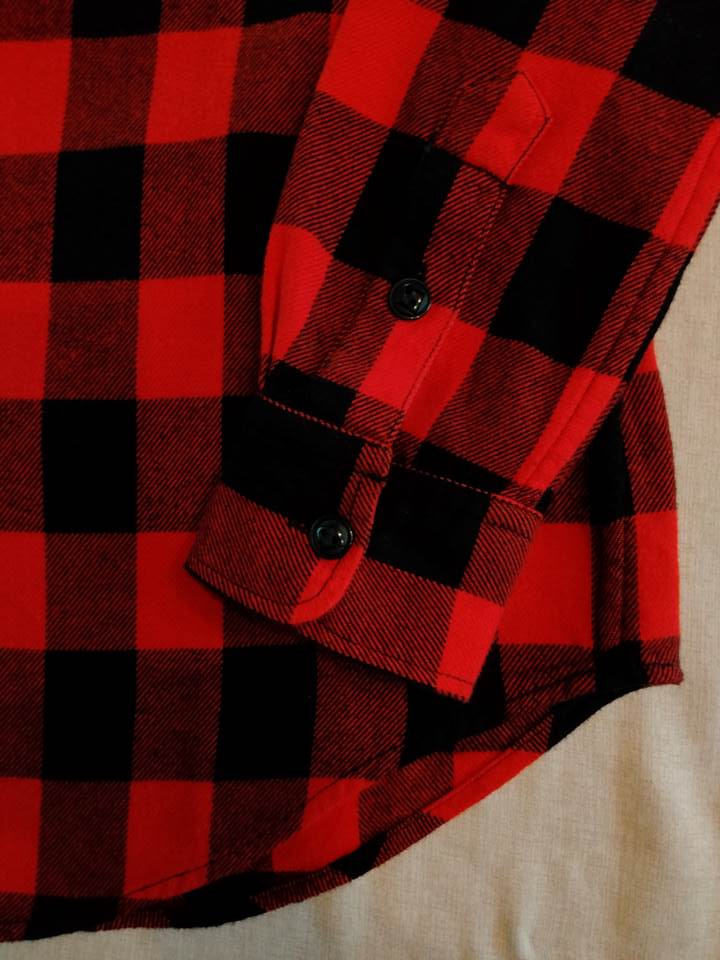 ポロ ラルフローレン ネルシャツ レッドの画像