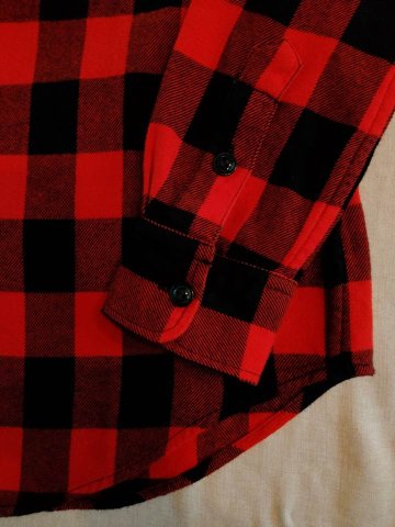 ポロ ラルフローレン ネルシャツ レッドの画像