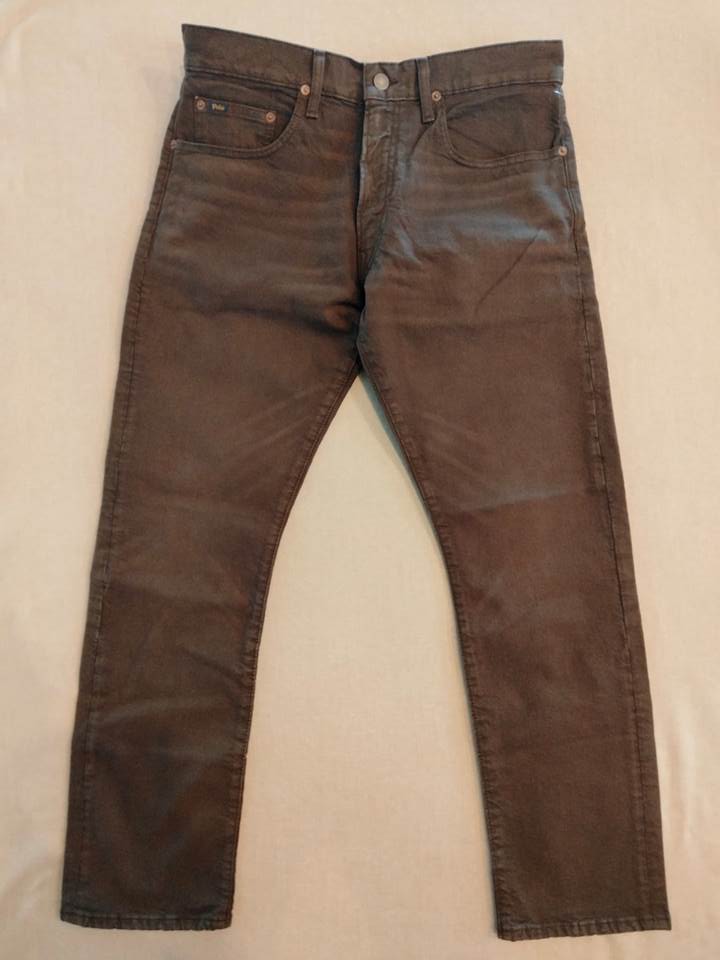 ポロ ラルフローレン ジーンズ ブラウン VARICK SLIM STRAIGHTの画像