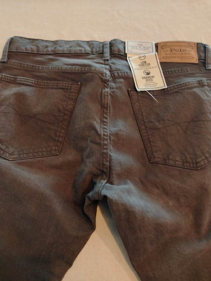 ポロ ラルフローレン ジーンズ ブラウン VARICK SLIM STRAIGHTの画像