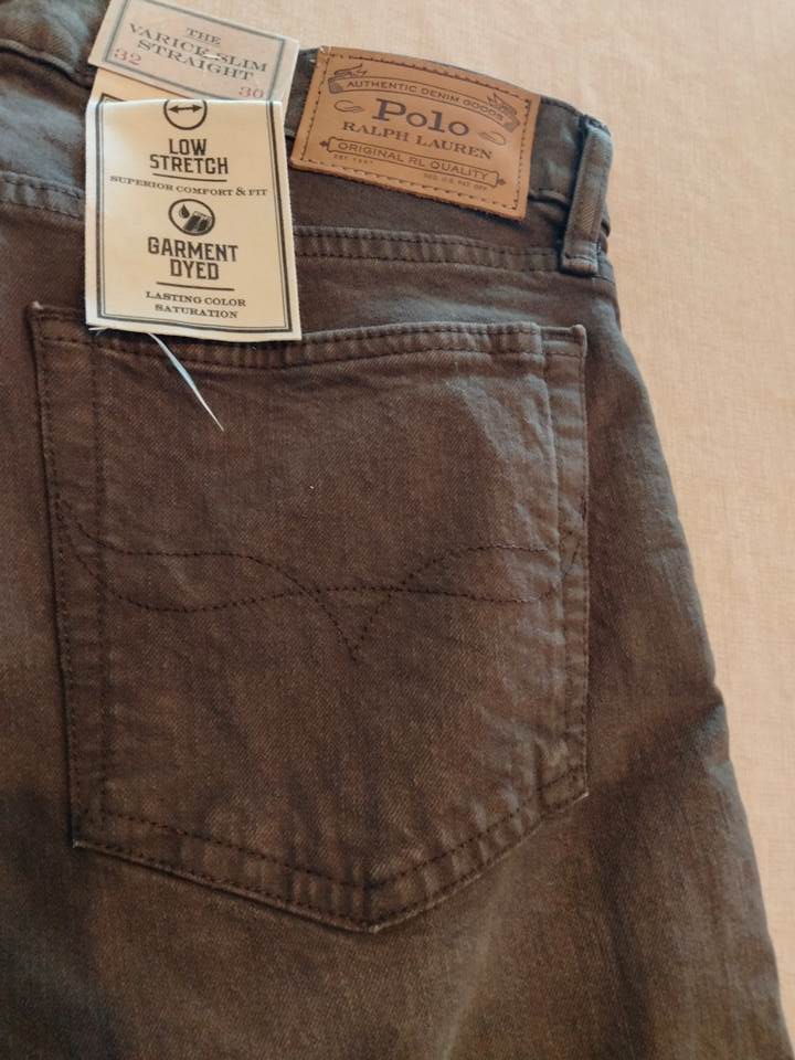 ポロ ラルフローレン ジーンズ ブラウン VARICK SLIM STRAIGHTの画像