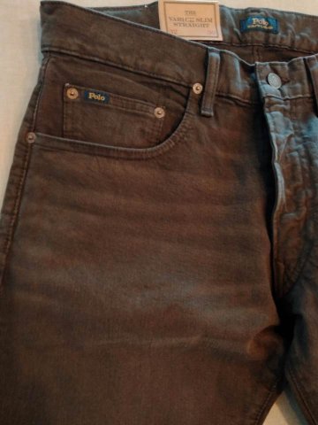 ポロ ラルフローレン ジーンズ ブラウン VARICK SLIM STRAIGHTの画像