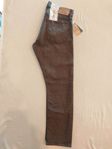 ポロ ラルフローレン ジーンズ ブラウン VARICK SLIM STRAIGHTの画像