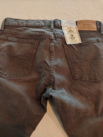 ポロ ラルフローレン ジーンズ ブラウン VARICK SLIM STRAIGHTの画像
