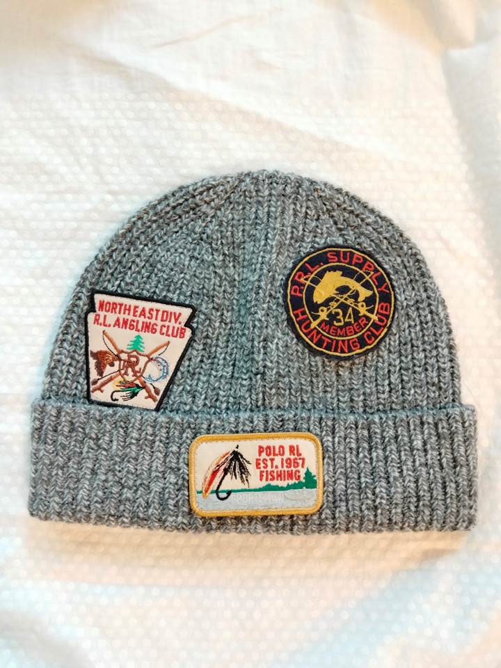 ポロ ラルフローレン ニットキャップ フィッシング ワッペンの画像