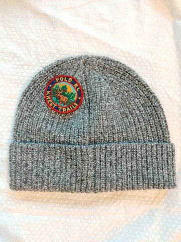 ポロ ラルフローレン ニットキャップ フィッシング ワッペンの画像