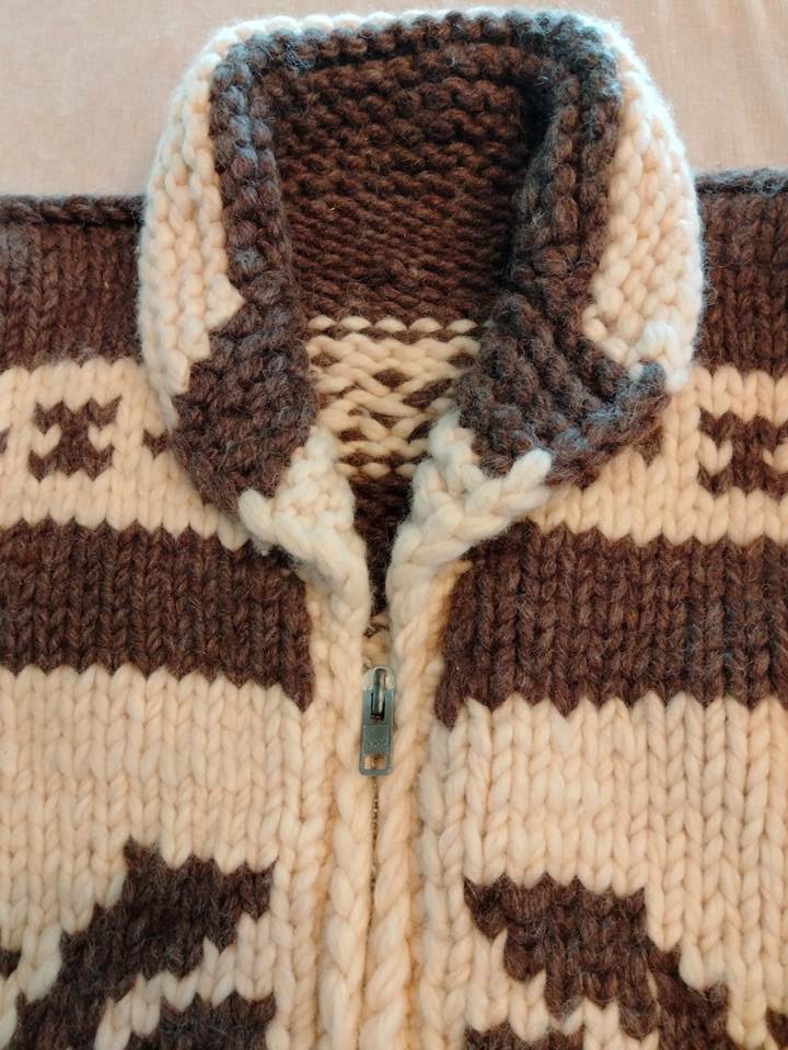 カウチンセーター カナダ製 サンダーバード（USED品）の画像