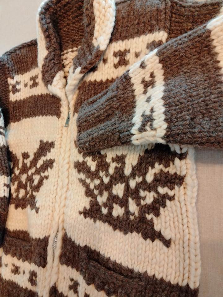 カウチンセーター カナダ製 サンダーバード（USED品）の画像