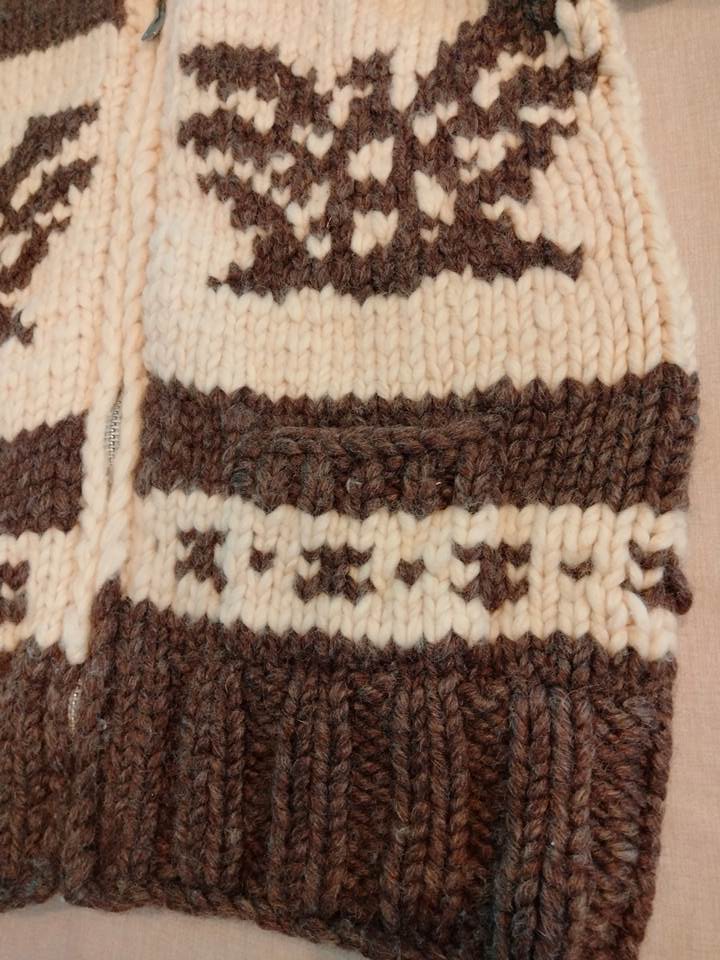 カウチンセーター カナダ製 サンダーバード（USED品）の画像