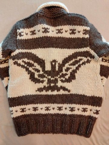 カウチンセーター カナダ製 サンダーバード（USED品）の画像