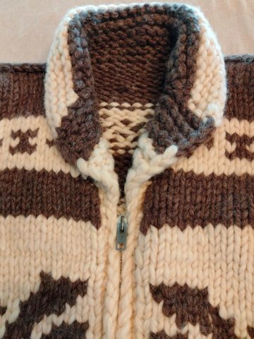 カウチンセーター カナダ製 サンダーバード（USED品）の画像