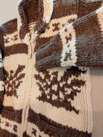カウチンセーター カナダ製 サンダーバード（USED品）の画像