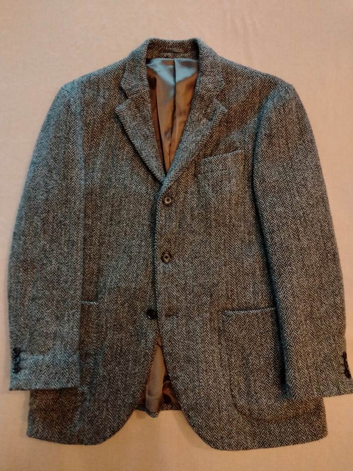 ハリスツイード ジャケット ヘリンボーン（USED品）の画像