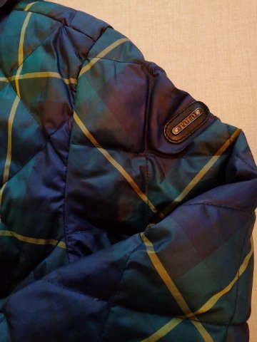 ポロ ラルフローレン ダウンジャケット タータンチェック（USED品）の画像