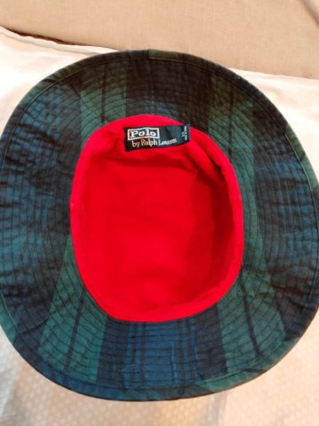 ポロ ラルフローレン ハット ブラックウォッチ  （USED品）の画像
