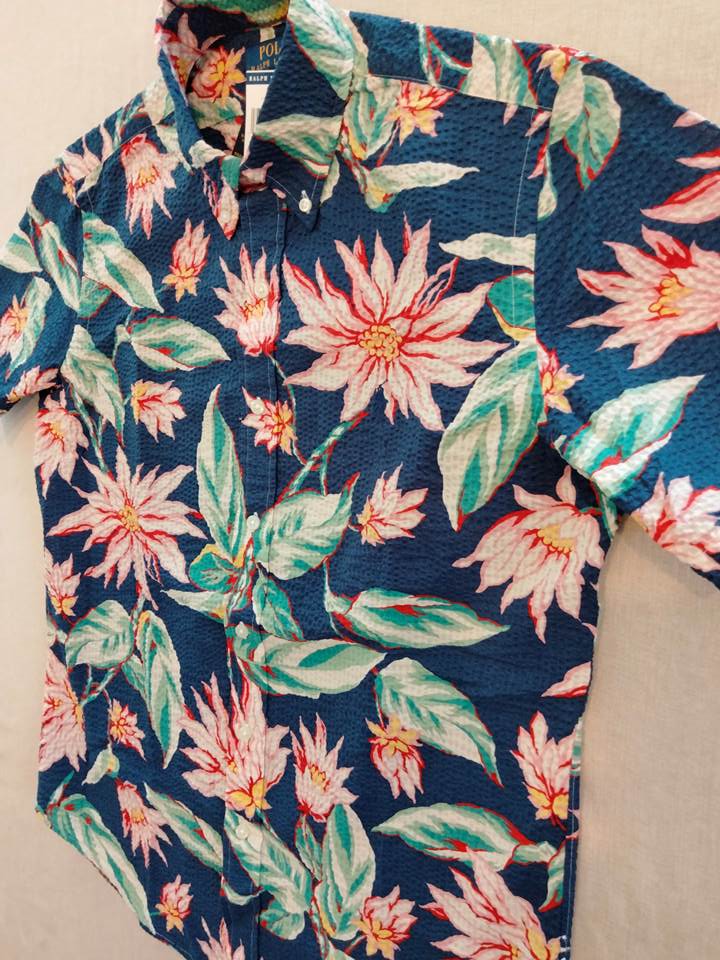 ポロ ラルフローレン シアサッカー ボタンダウンシャツの画像