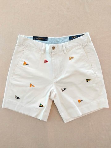 ポロ ラルフローレン ショーツ 総柄 刺繍の画像