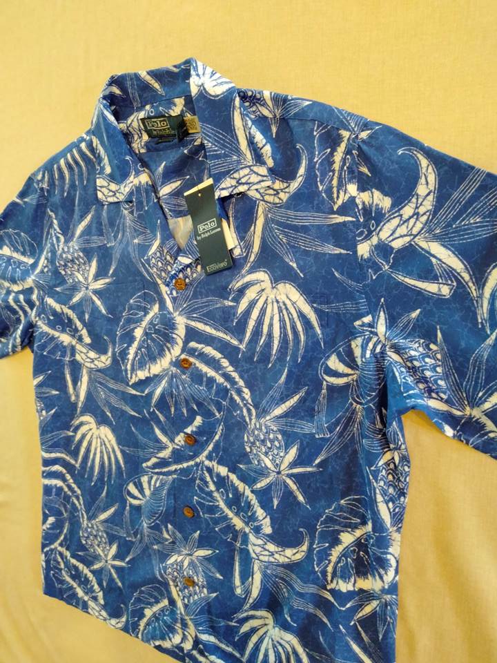 ポロ ラルフローレン アロハシャツ レーヨンの画像