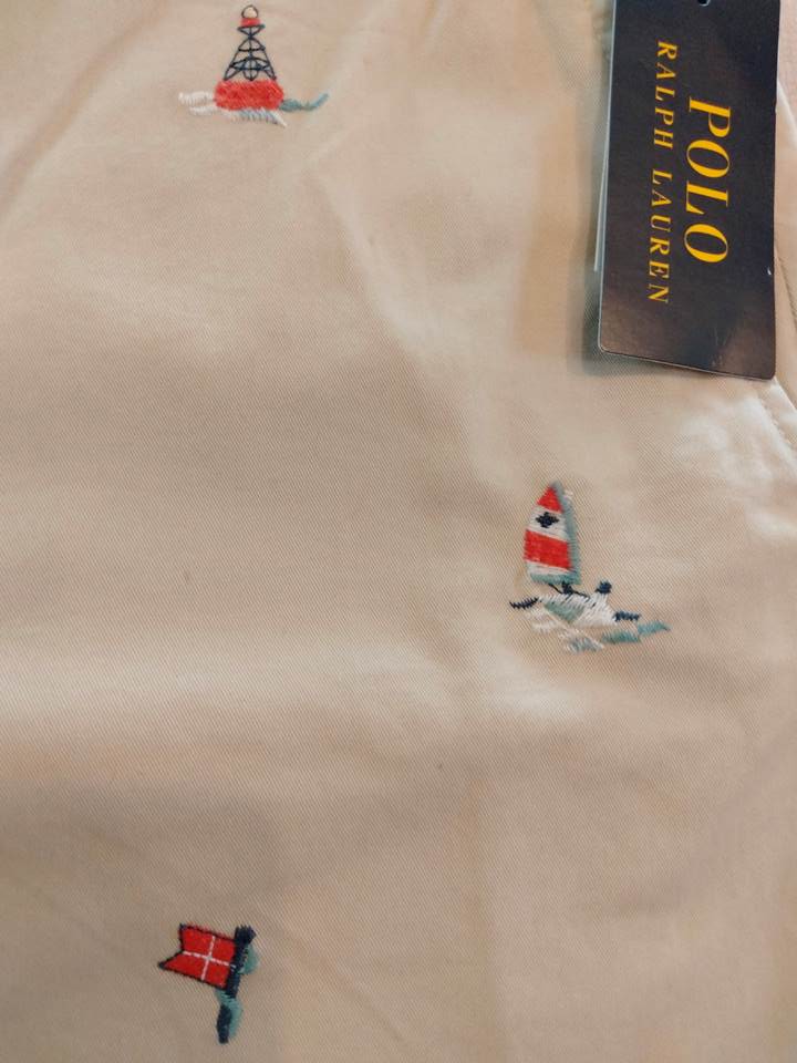 ポロ ラルフローレン ショーツ 総柄 刺繍の画像