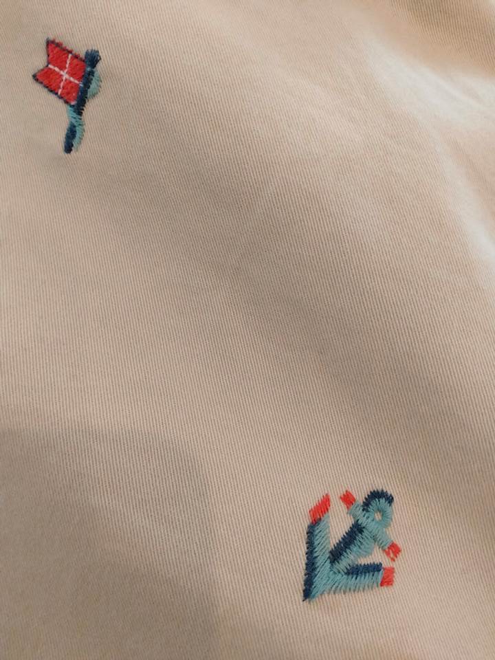 ポロ ラルフローレン ショーツ 総柄 刺繍の画像