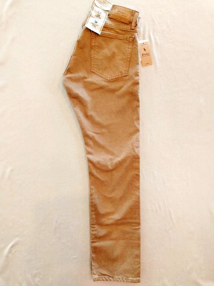 ポロ ラルフローレン ジーンズ ブラウン VARICK SLIM STRAIGHTの画像