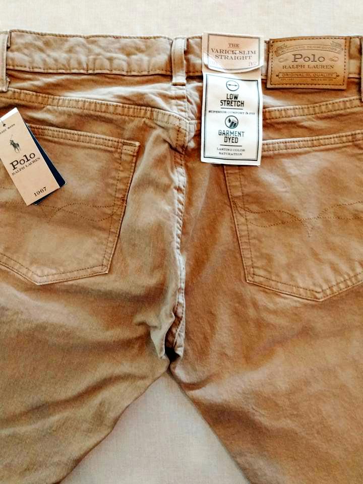 ポロ ラルフローレン ジーンズ ブラウン VARICK SLIM STRAIGHTの画像