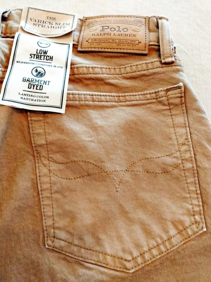 ポロ ラルフローレン ジーンズ ブラウン VARICK SLIM STRAIGHTの画像