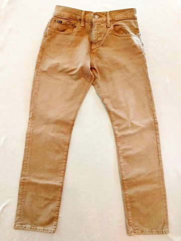 ポロ ラルフローレン ジーンズ ブラウン VARICK SLIM STRAIGHTの画像