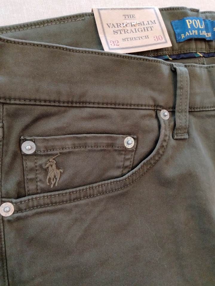 ポロ ラルフローレン ジーンズ グリーン VARICK SLIM STRAIGHTの画像