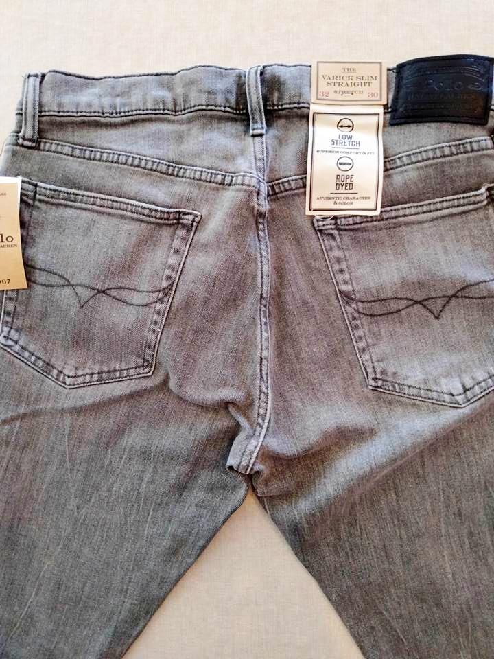 ポロ ラルフローレン ブラック ジーンズ VARICK SLIM STRAIGHTの画像