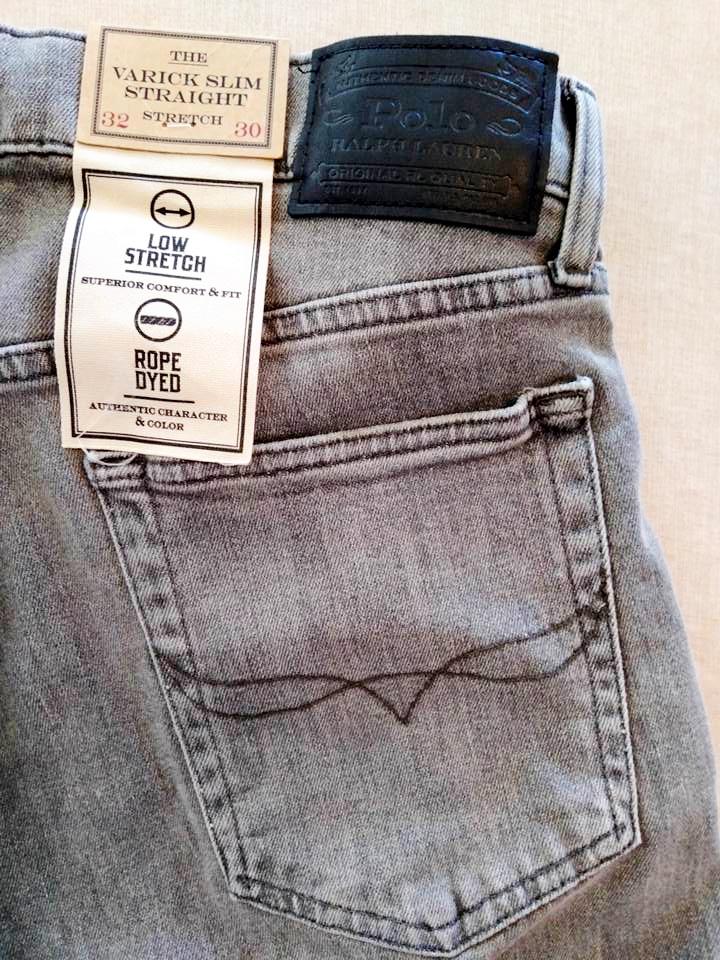 ポロ ラルフローレン ブラック ジーンズ VARICK SLIM STRAIGHTの画像
