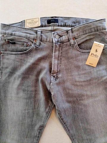 ポロ ラルフローレン ブラック ジーンズ VARICK SLIM STRAIGHTの画像