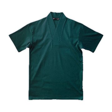 半衿Tシャツ　緑の画像
