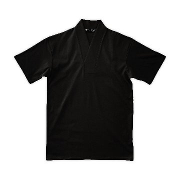半衿Tシャツ　黒の画像