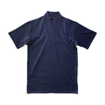 半衿Tシャツ　紺の画像