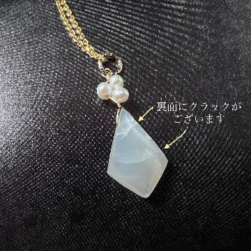 ムーンストーンと淡水パールのピアス・イヤリング＆ネックレス_14kgfの画像