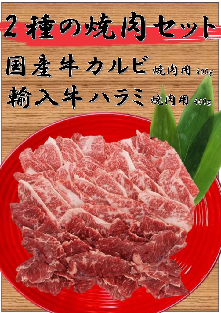 2種の焼肉セットの画像